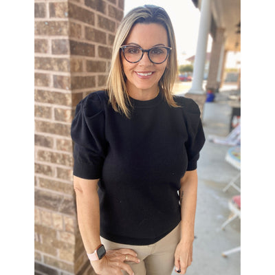 Carrie Short Sleeve Sweater - 3 Colors