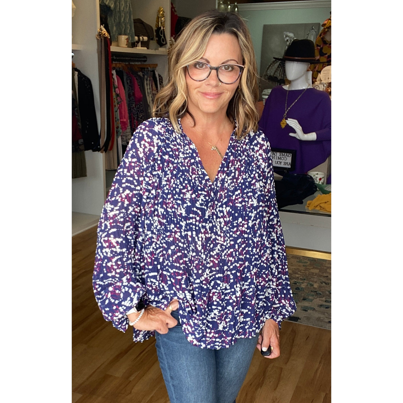 Hatley Knife Pleat Blouse