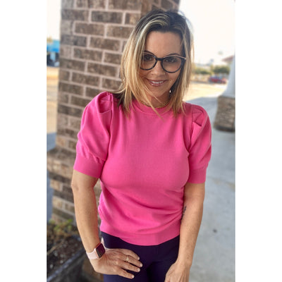 Carrie Short Sleeve Sweater - 3 Colors