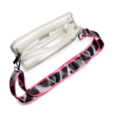 Haute Shore Drew Clear Camo Stadium Clear Crossbody