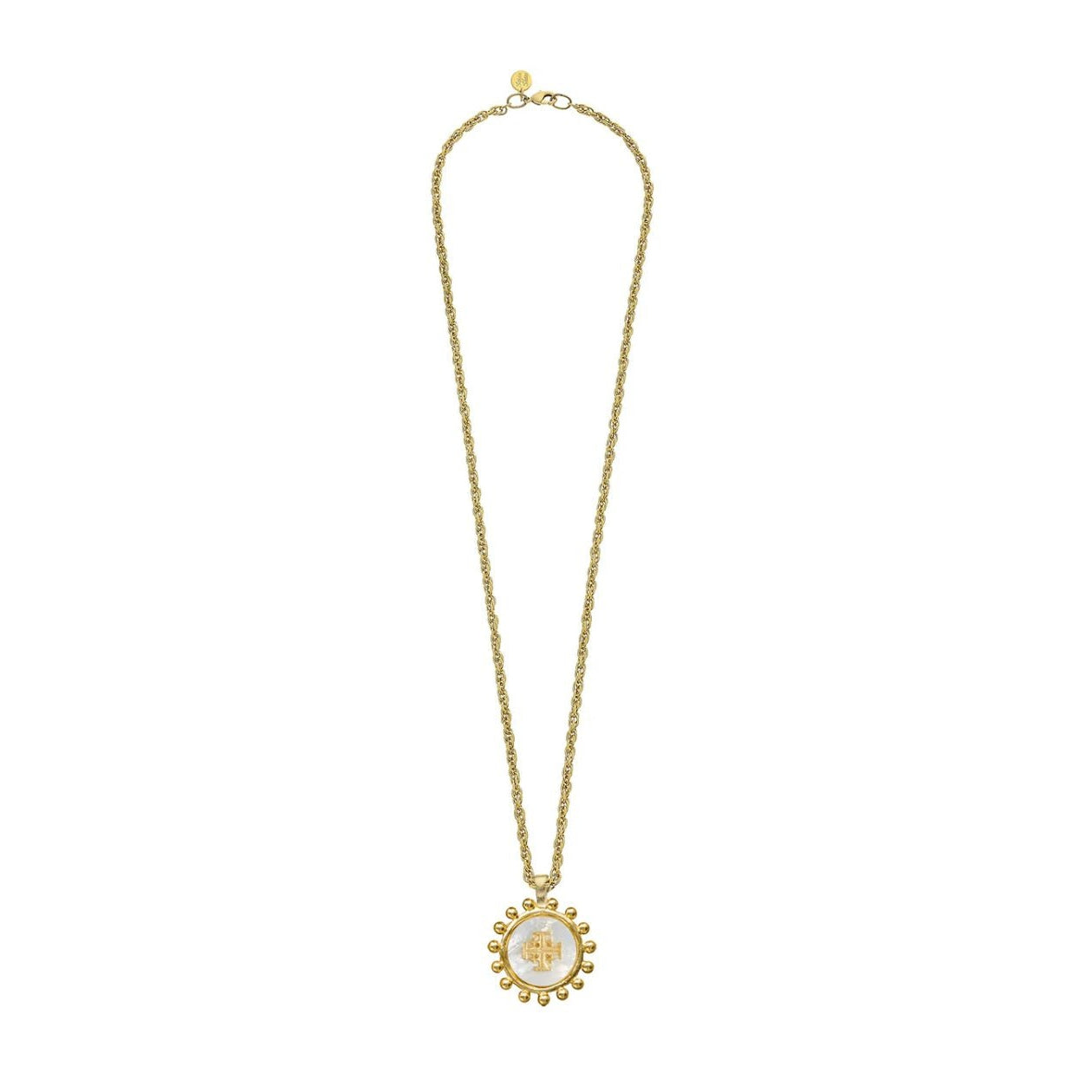 Susan Shaw Mother of Pearl Jerusalem Necklace