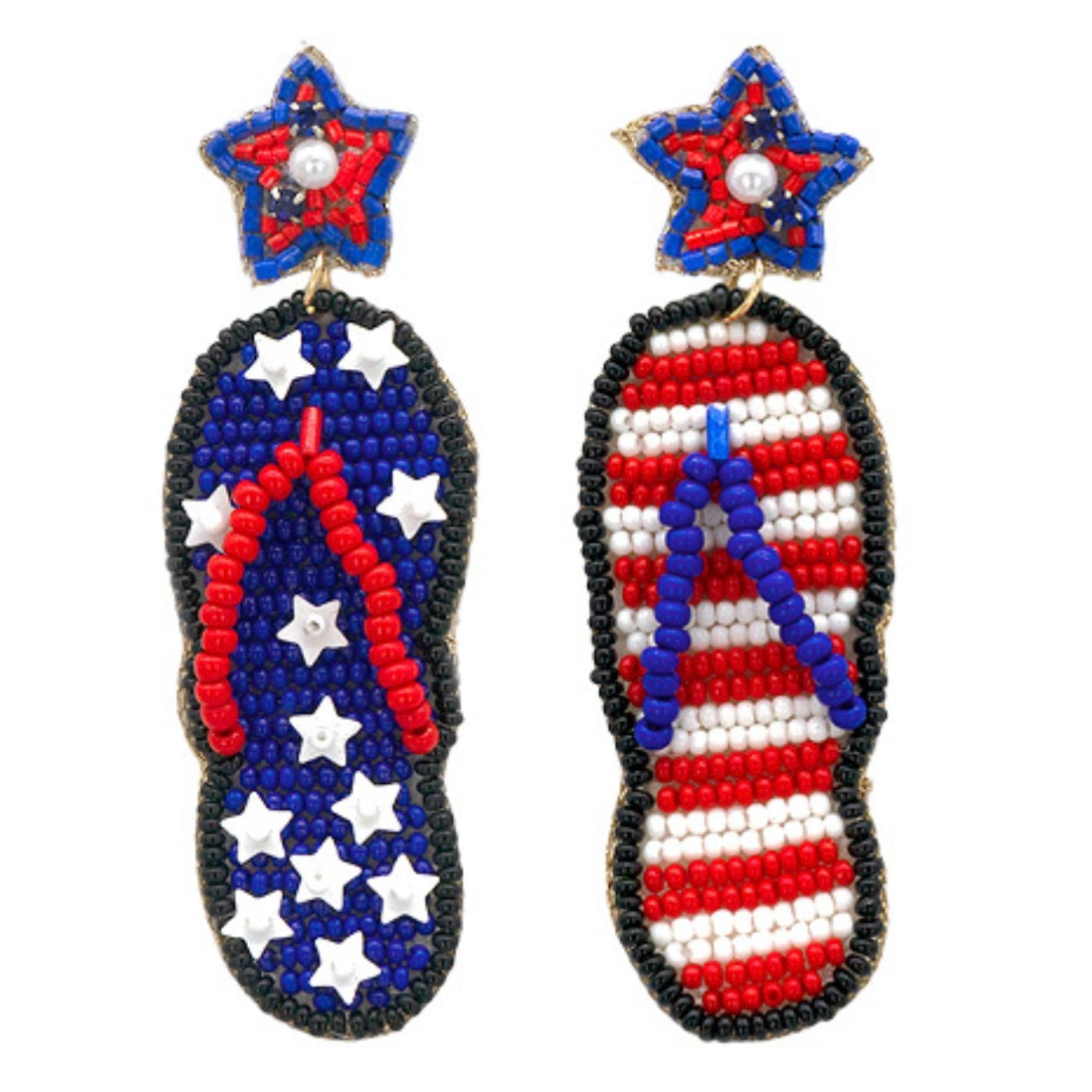 Liberty USA Flip Flop Earrings
