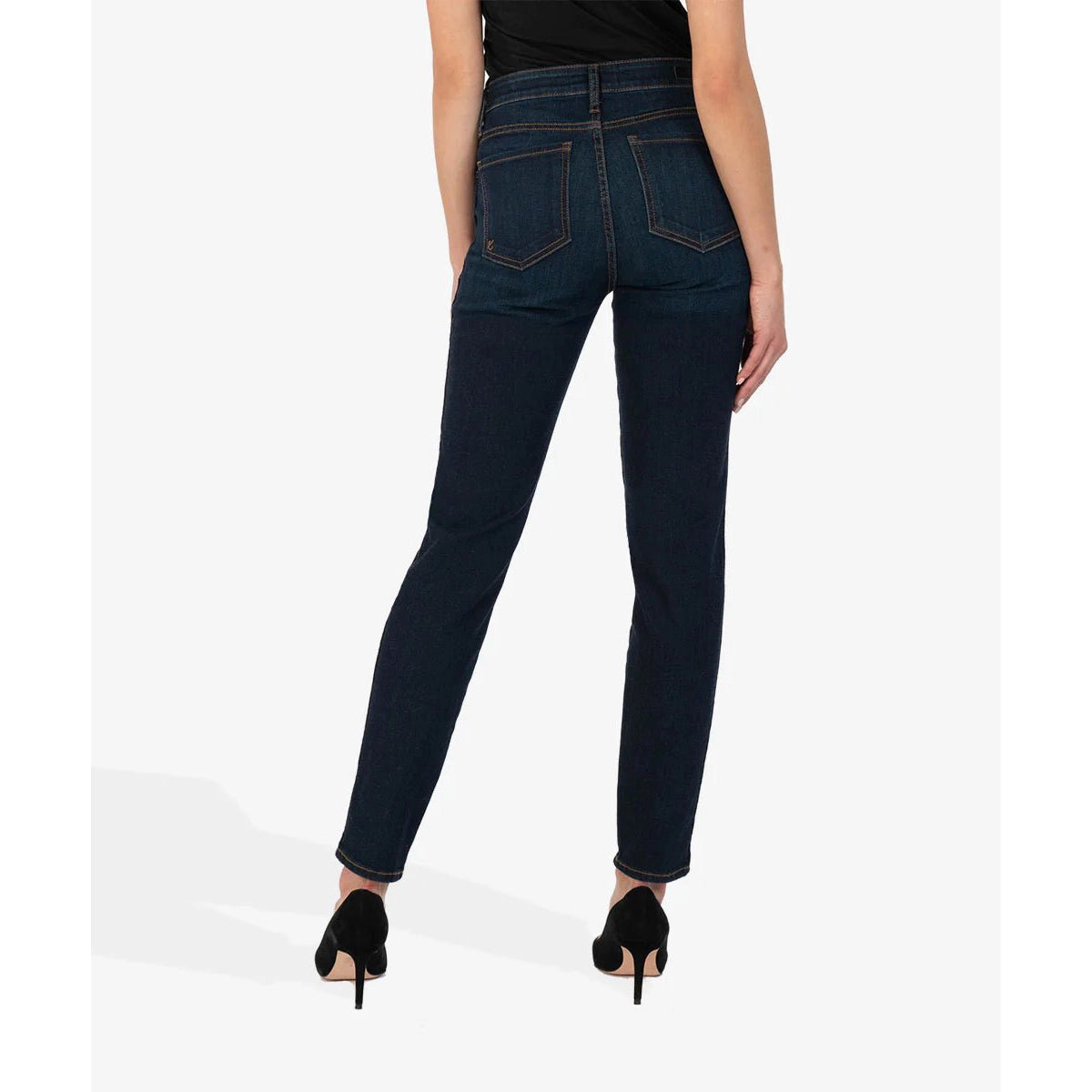 Kut Diana High Rise Relaxed Fit Skinny Jeans - Happening Wash