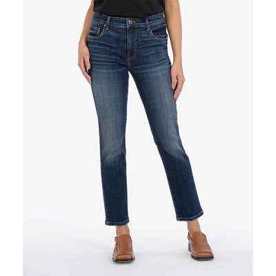 KUT Reese High Rise Ankle Straight Jeans