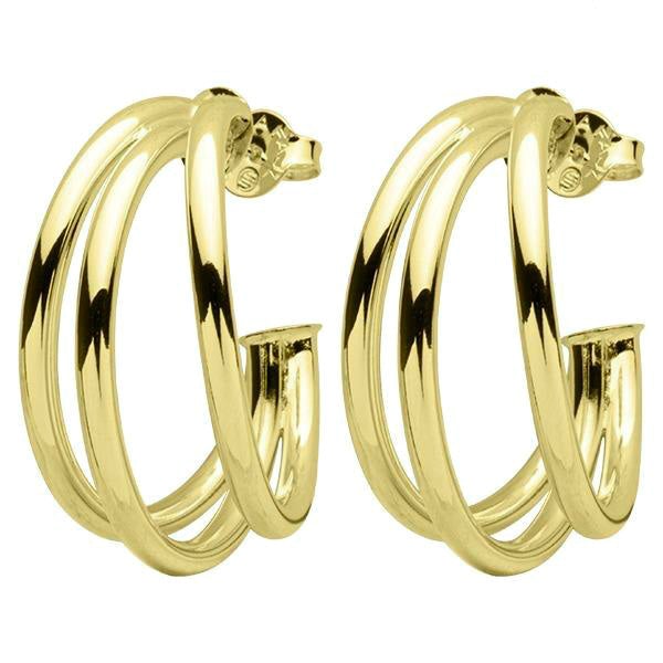 Sheila Fajl - Claire Triple Hoops Gold
